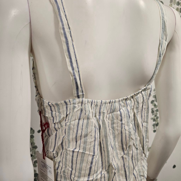 Anthropologie The Good Jane Striped Tank Top, Size S Blue/Cream - Picture 7 of 10
